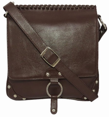 

Chimera Leather Women Casual Brown Genuine Leather Sling Bag