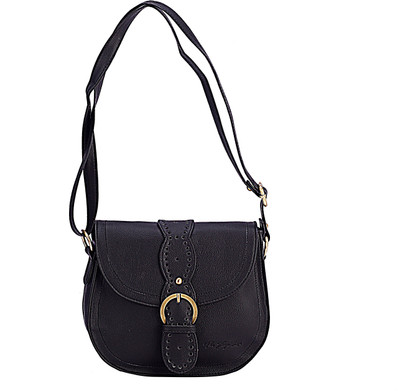 

The Zoya Life Women Formal Black PU Sling Bag