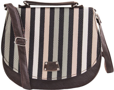 

Pink Fever Women Casual Brown Leatherette Sling Bag