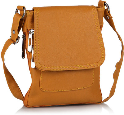 

Alessia Women Casual Yellow PU Sling Bag