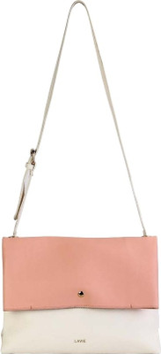 

Lavie Women Casual Pink, Beige PU Sling Bag, Beige;pink