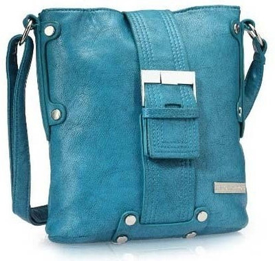 Lino Perros Women Casual Blue PU Sling Bag