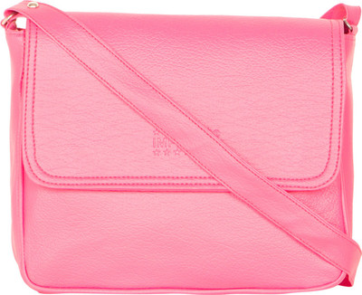 

Mriga Girls Casual Pink PU Sling Bag