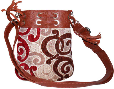 

Stylogy Girls Casual Brown Cotton Clutch