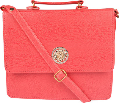 

lorna Girls Pink PU Sling Bag