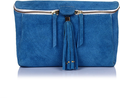 

THE MAKER Women Casual Blue Leatherette Sling Bag