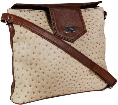 

Beau Design Women Brown PU Sling Bag