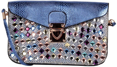 

Trendberry Women Blue PU Sling Bag