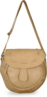 

Bags Craze Women Formal Khaki PU Sling Bag
