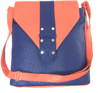 

Fabio Women Casual Blue, Pink PU Sling Bag