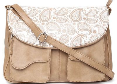 

Donna & Drew Women Casual Brown PU Sling Bag