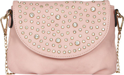 

Bagkok Women Evening/Party Pink PU Sling Bag