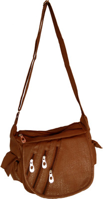 

Jovial Girls Khaki PU Sling Bag