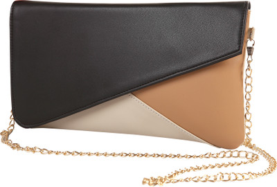 

Adbucks Women Evening/Party Black, Beige, Brown PU Sling Bag, Beige;black;brown