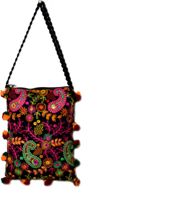 

5elementz Girls Evening/Party Multicolor Velvet Sling Bag