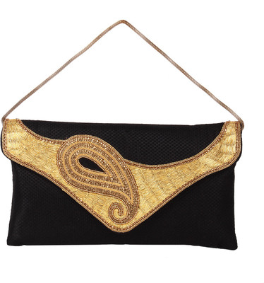 

Reedra Women Casual Black Jute Sling Bag