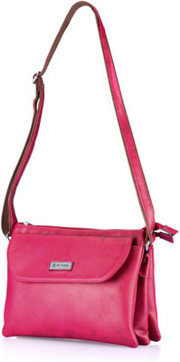 

Be Trendy Girls Casual Pink PU Sling Bag