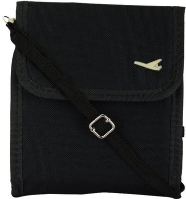 

Ruby Men & Women Black Canvas Sling Bag