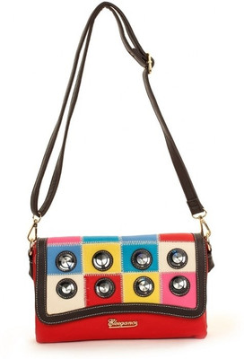 

Eleegance Women Casual Red PU Sling Bag