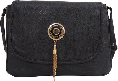 

Estoss Women Casual Black PU Sling Bag