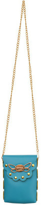 

MOOI-ZAK Girls Evening/Party Green PU Sling Bag
