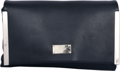 

Kleio Women Evening/Party Black PU Sling Bag