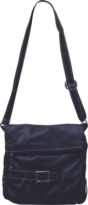 

Fostelo Women Casual Black PU Sling Bag