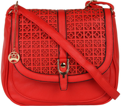 

Moedbuille Women Casual Red PU Sling Bag