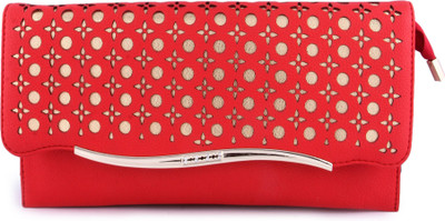 Kleio Women Evening/Party Red Leatherette Sling Bag Flipkart