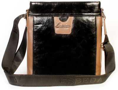 

Esbeda Men Formal Black PU Sling Bag