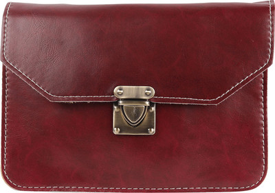 Tamirha Women Maroon Rexine Sling Bag