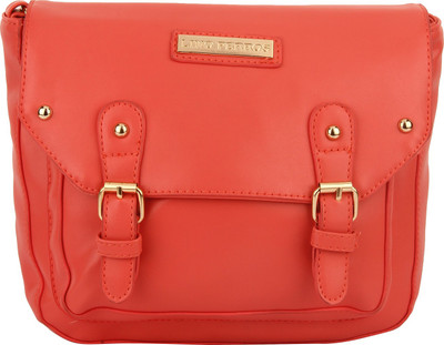 

Lino Perros Women Pink Leatherette Sling Bag