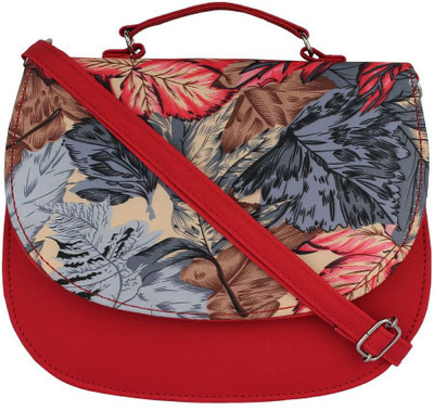

A&P ENTERPRISES Girls Casual Red PU Sling Bag