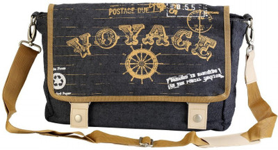 

The Jute Shop Women Casual Black Cotton Sling Bag