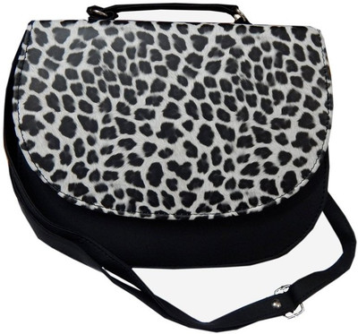 

Navaksha Women Black PU Sling Bag