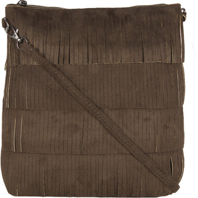 

Lino Perros Women Casual Green Leatherette Sling Bag