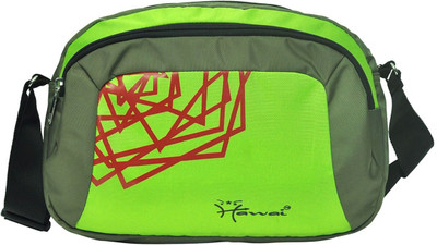 

Hawai Men & Women Casual Green Polyester Sling Bag