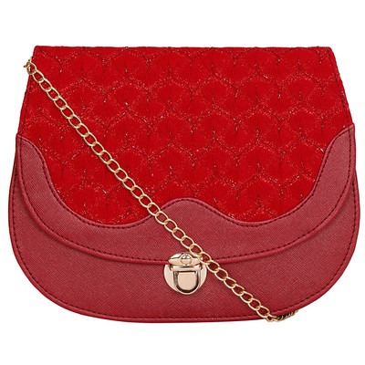 

Papsara Women Evening/Party Multicolor Leatherette Sling Bag
