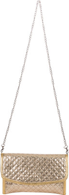 

Starz Women Casual Gold PU Sling Bag