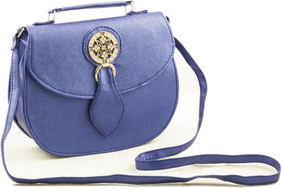 

Voaka Women Casual Blue Leatherette Sling Bag