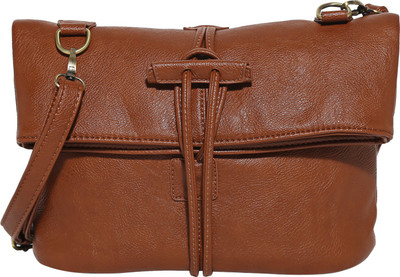 

Lino Perros Women Casual Brown Leatherette Sling Bag