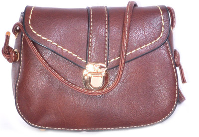 

Bags Craze Women Formal Brown PU Sling Bag