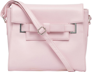 

Toteteca Women Casual Pink PU Sling Bag