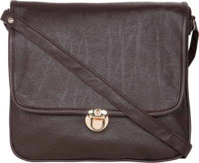 

MTE Girls Casual Brown Leatherette Sling Bag