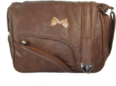 

Raju purse collection Women Casual Brown PU Sling Bag
