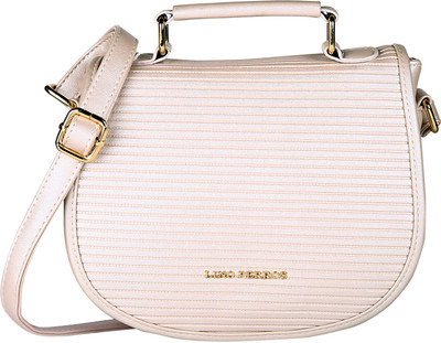 

Lino Perros Women Casual White Leatherette Sling Bag