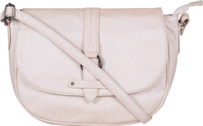 

Amore Roza Women Casual White Leatherette Sling Bag