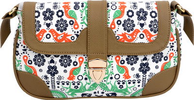 

Kanvas Katha Women Casual Multicolor Canvas Sling Bag
