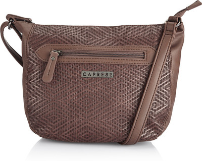

Caprese Women Casual Brown Leatherette Sling Bag
