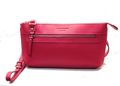 

La Roma Girls Casual Pink Genuine Leather Sling Bag